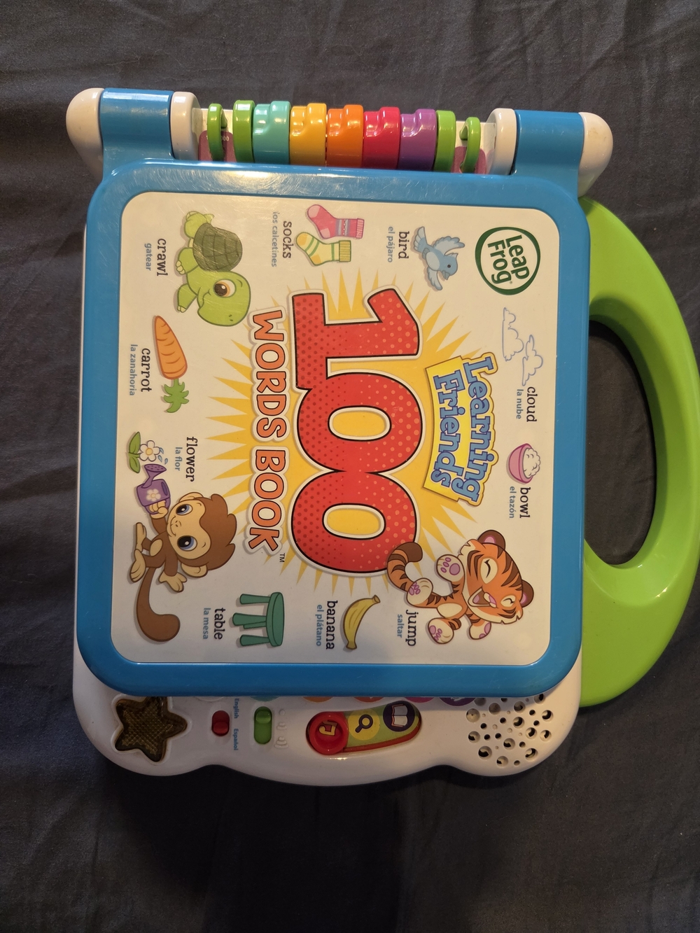 Learning Friends 100 Words Book - Blue & Green
